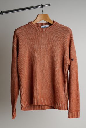 Stone Island Chenille Crew Neck Sweater On Hanger