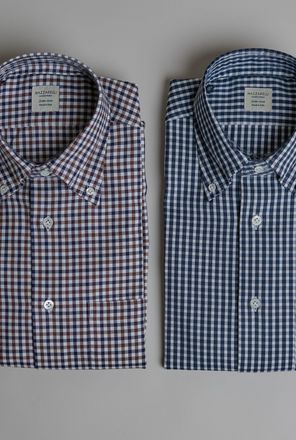 Mazzarelli Cotton BD Shirts Two Colors