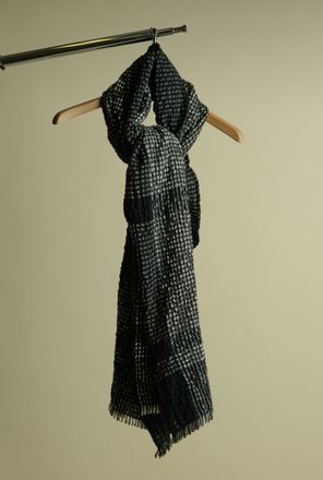 Issey Miyake Bumpy Wool Stole On Hanger